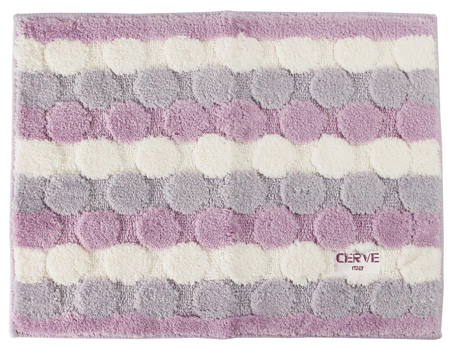 Ozaki CERVE Dot Bath Mat 450×600mm Purple 90914