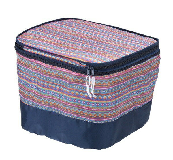 Kawasumi Seisakusyo Bicycle Two-Tier Front Basket Cover Modern Art Series K-NR5 Native Red