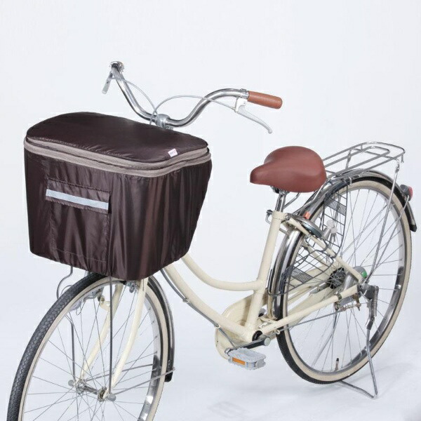 Kawasumi Seisakusyo Bicycle Two-Tier Front Basket Cover KW-245BR Brown