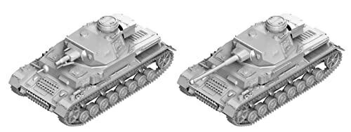 Pit Road 1/144 SGK Series German Army Panzer IV F/G Type 3-Pack Plastic Model Kit SGK09 Molded Color