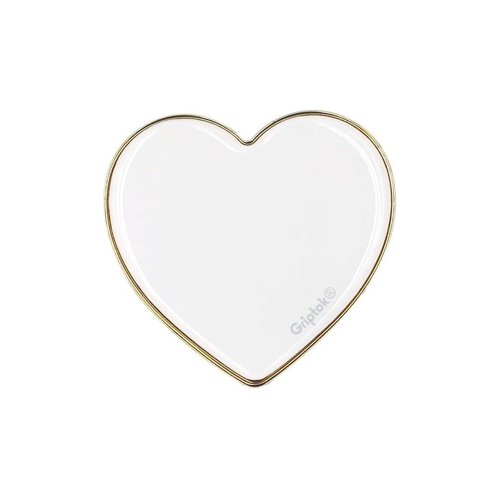 Griptok Smartphone Grip Heart-Shaped Button White 2006GRTH681WHI70