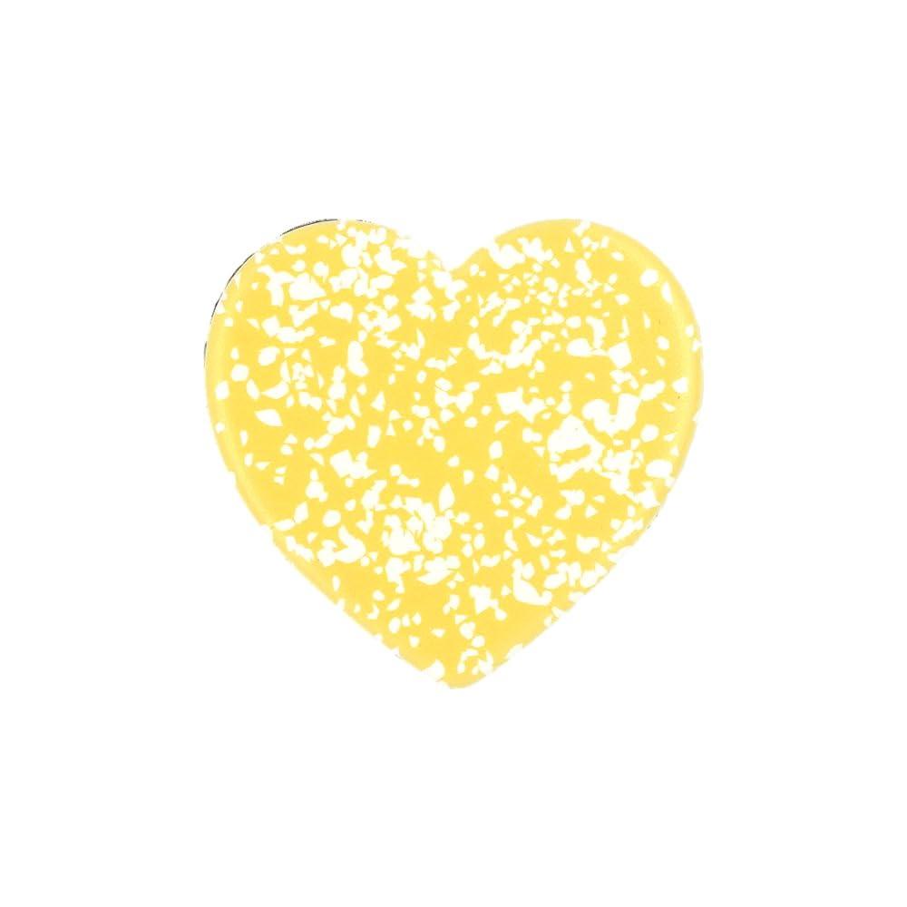 Griptok Smartphone Grip Heart-Shaped Marble Yellow 2107GRTHBLYEL28