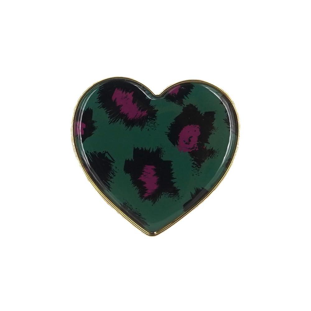 Griptok Smartphone Grip Heart-Shaped Leopard Pattern Green 2107GRTHBLGRN52