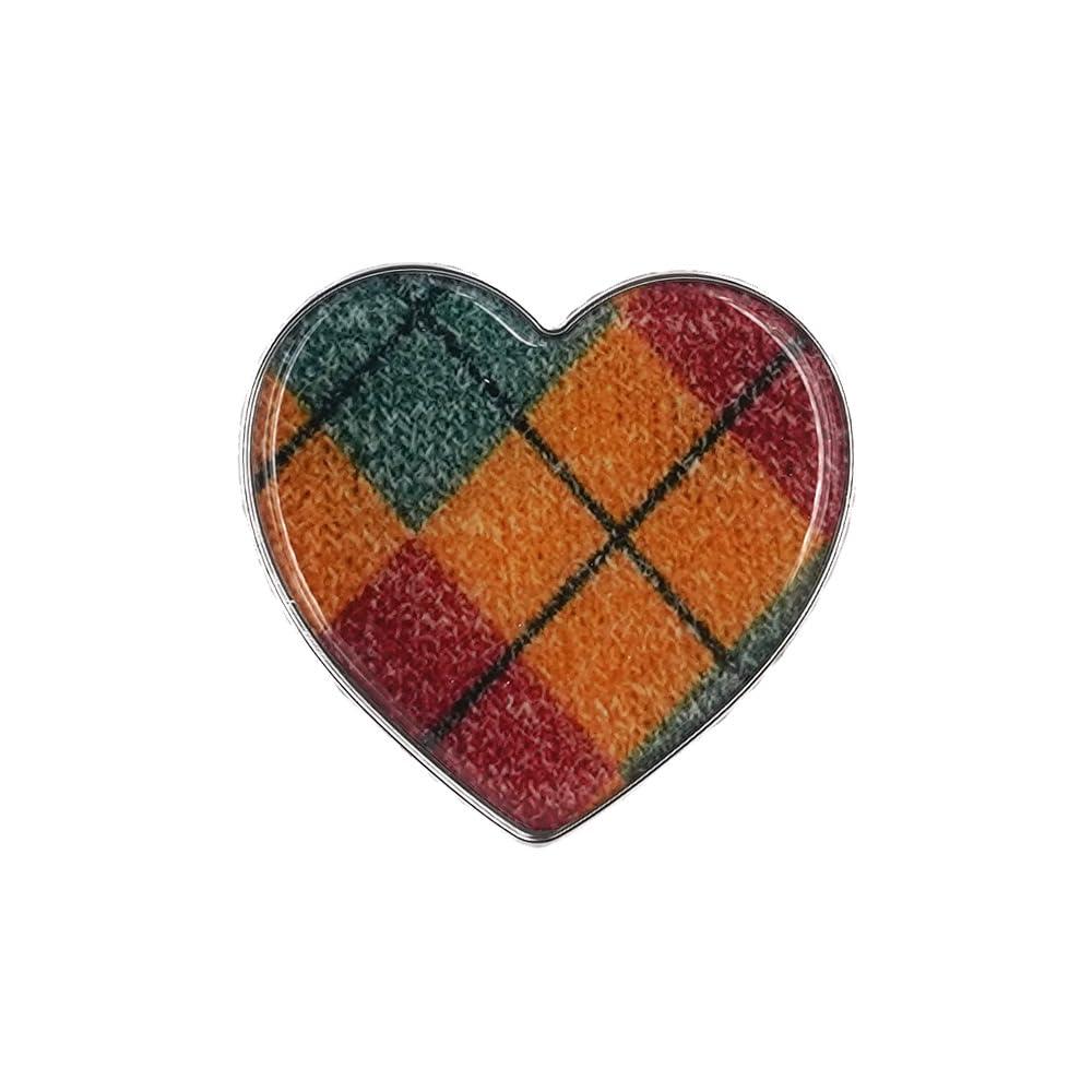 Griptok Smartphone Grip Heart-Shaped Argyle Orange 2111GRTHBLA0204