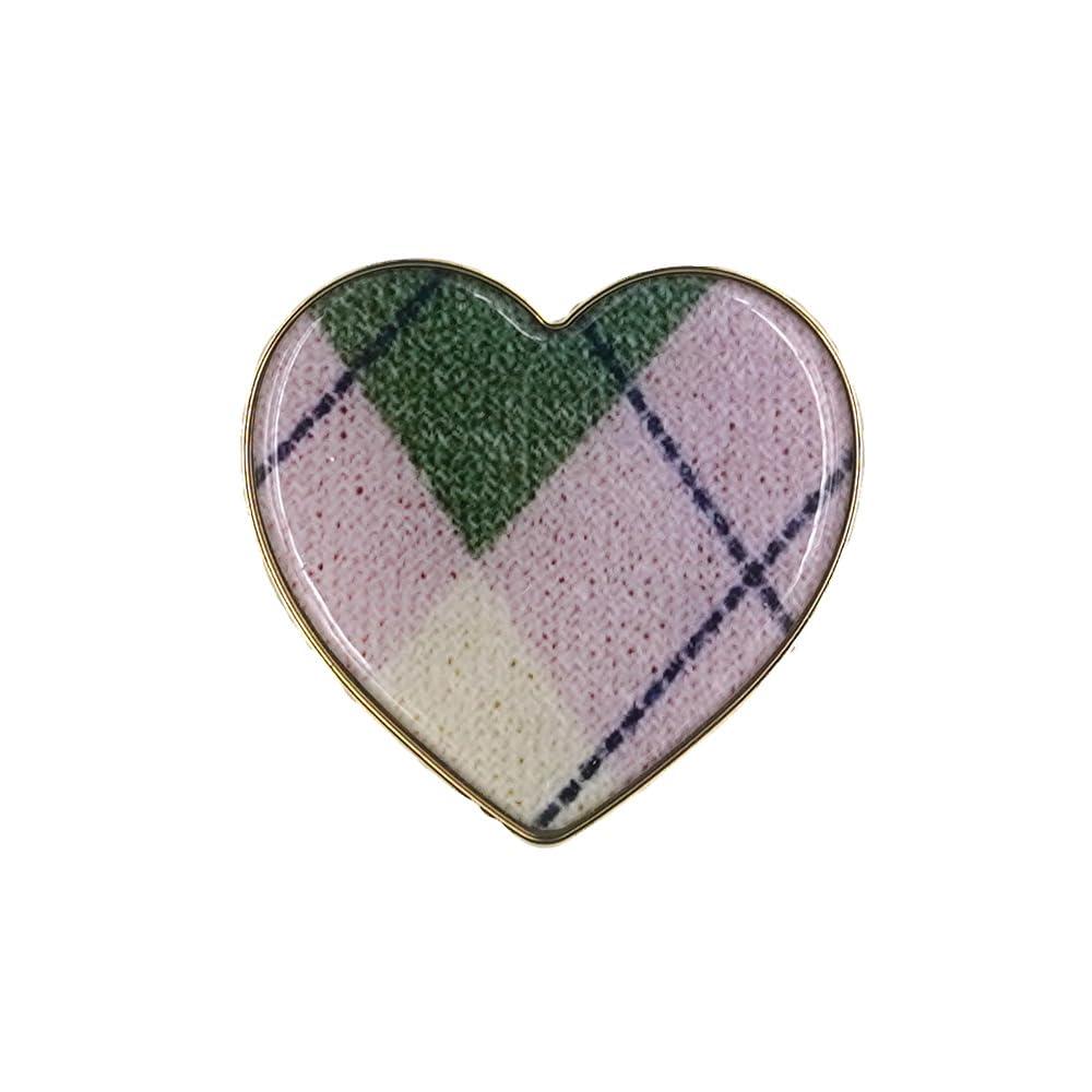 Griptok Smartphone Grip Heart-Shaped Argyle Pink 2111GRTHBLA0925