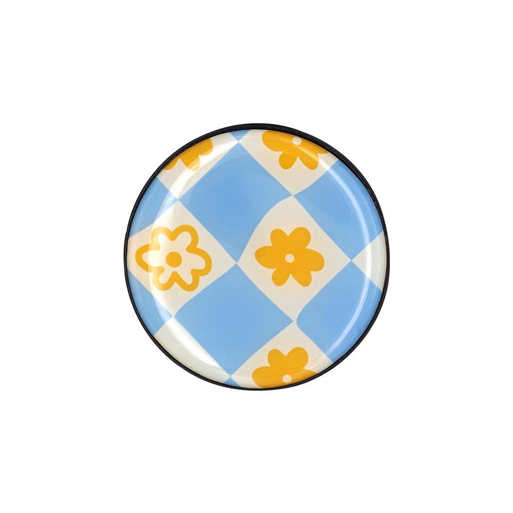 Griptok Smartphone Grip Round Big Flower Blue 2206GRTRC0140