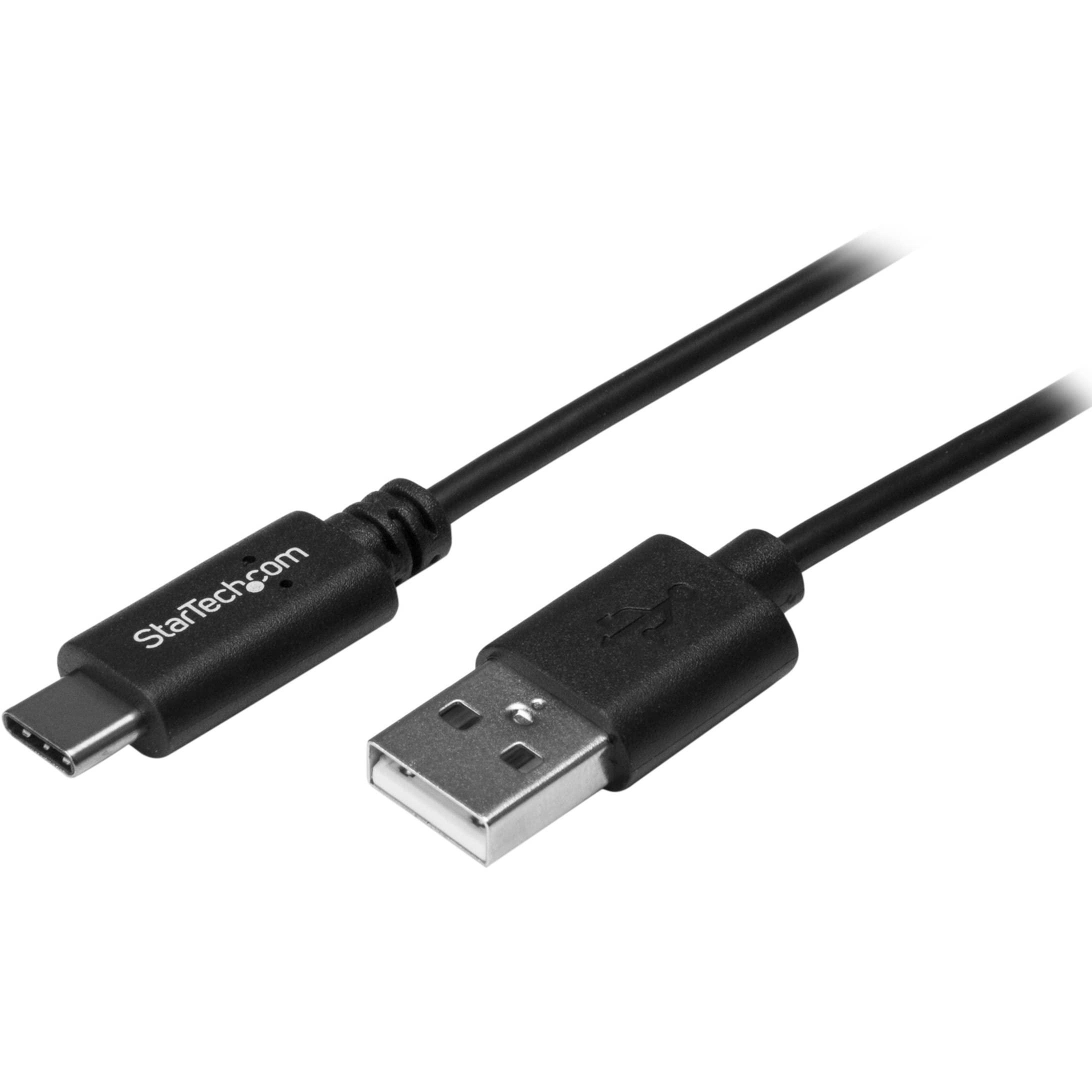 StarTech.com USB 2.0 Cable / Type-C to Type-A / 1m / Male to Male / USB-IF Certified / Thunderbolt 3 Compatible / Type-C to Type-A Adapter Cable / Data Transfer & Communication / Smartphone & Mobile Charging USB2AC1M