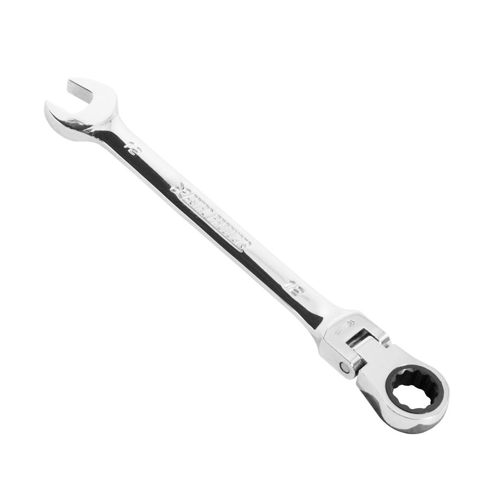 AP Flex Ratchet Combination Wrench 12mm | Wrench Ratchet Combination Wrench Spanner Gear Wrench Gear Final Tightening Temporary Tightening Flex Swivel 72-Tooth Maintenance DIY Repair Construction Inspection