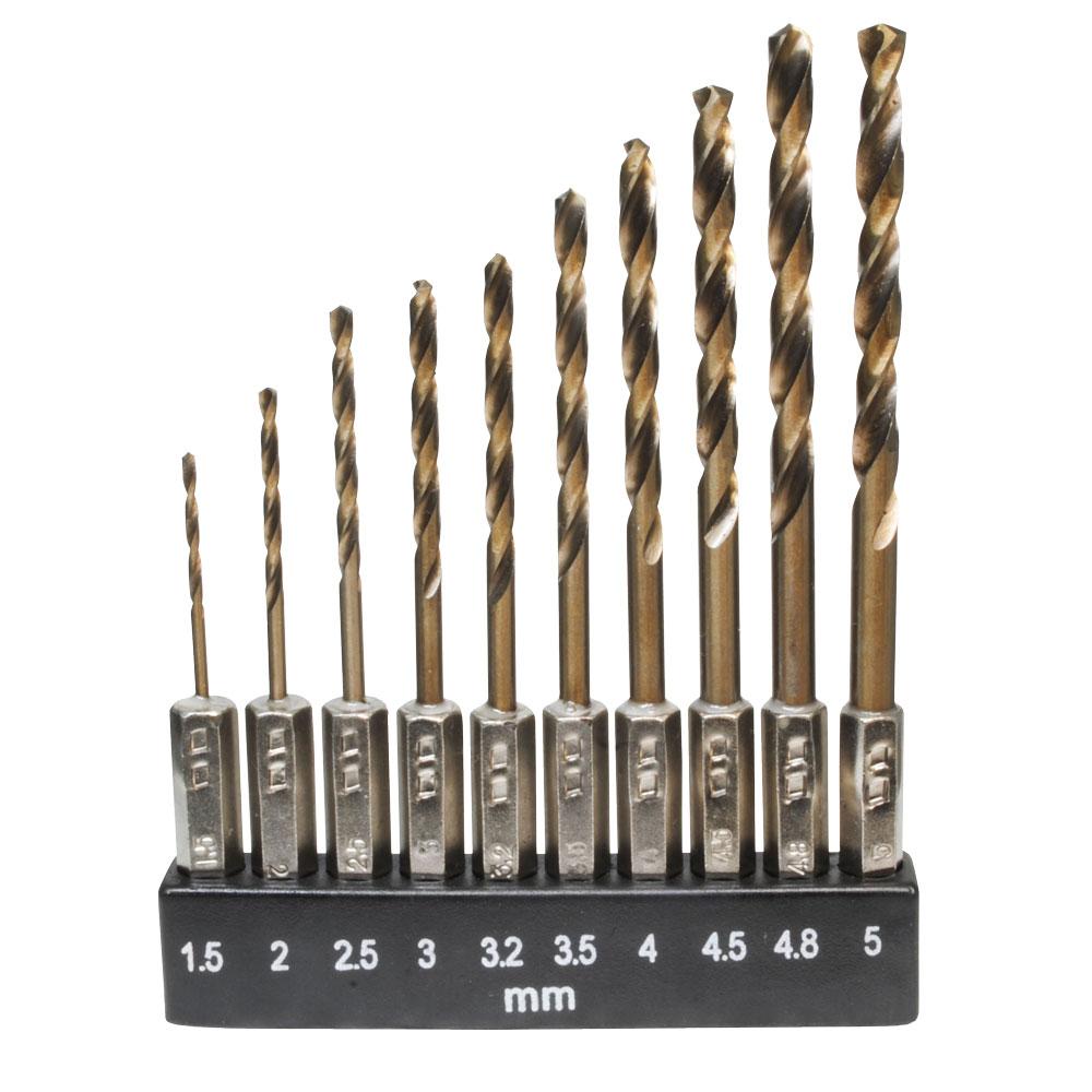 Astro Products 1/4" Hex Drill Bit Set (10-Piece) DB171