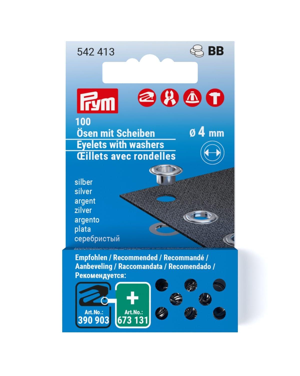 Prym Replacement Single-Sided Grommet Hardware 4mm 100-Piece Set PRM542413
