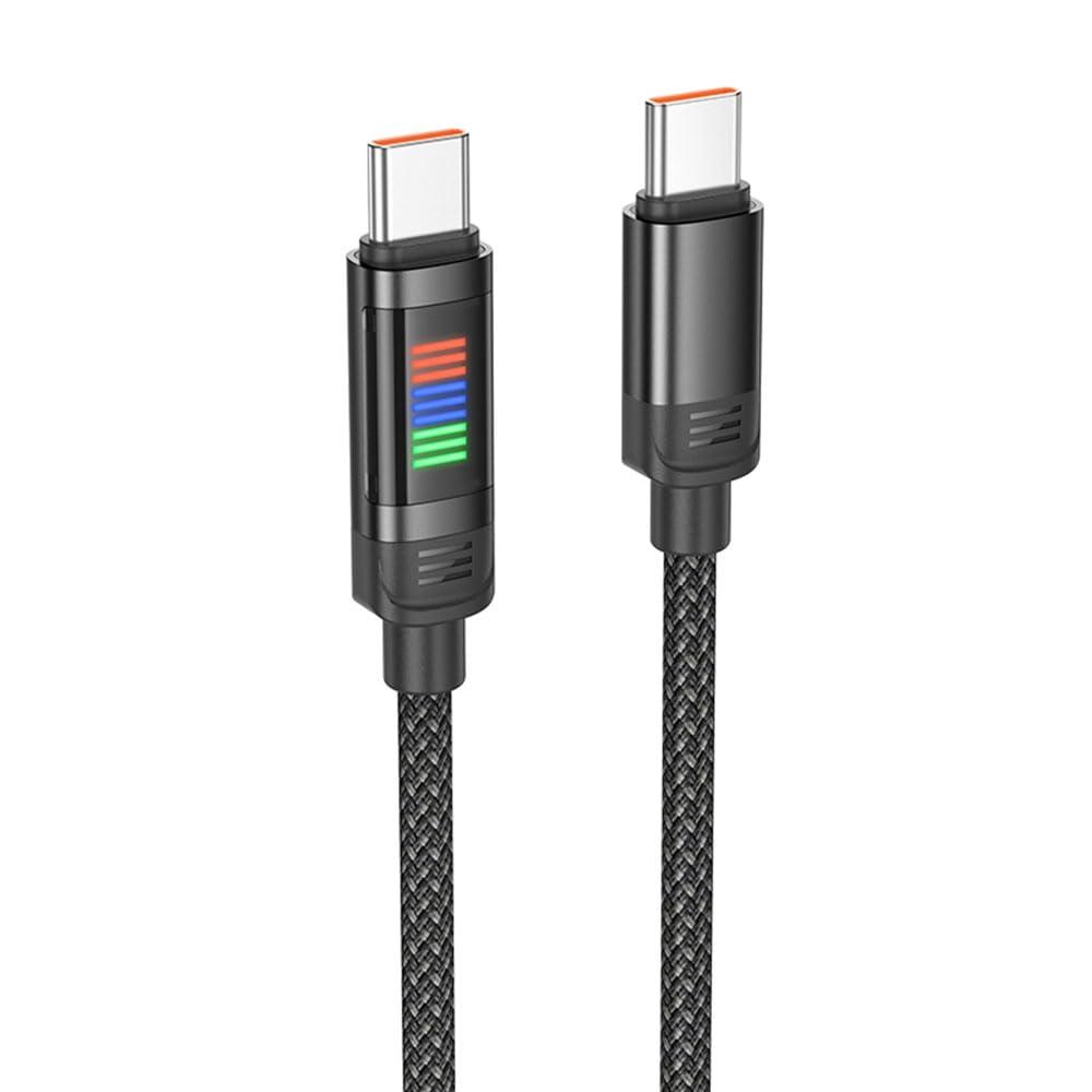 Japan Trust Technology JTT hoco U126 Dynamic RGB Cable PD100W Black U126-CC-BK