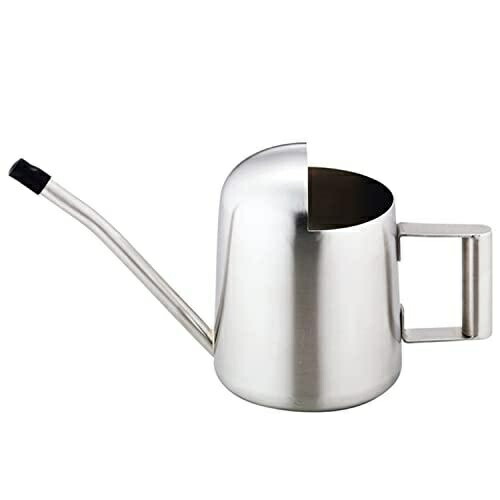 Sato Metal Marume Watering Can Silver S