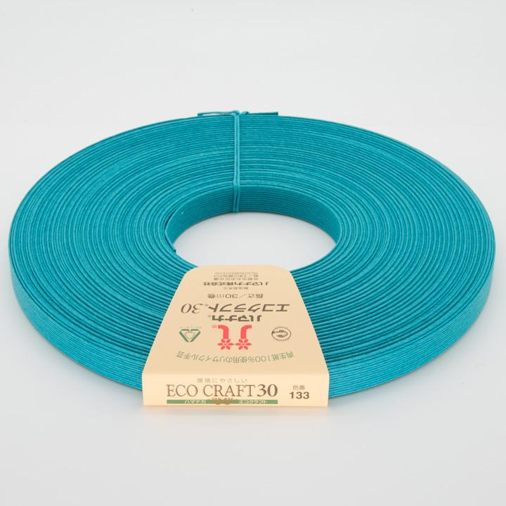 Hamana Eco Craft Approx. 15mm Width 30m Roll Col.133 Turquoise Green 2508