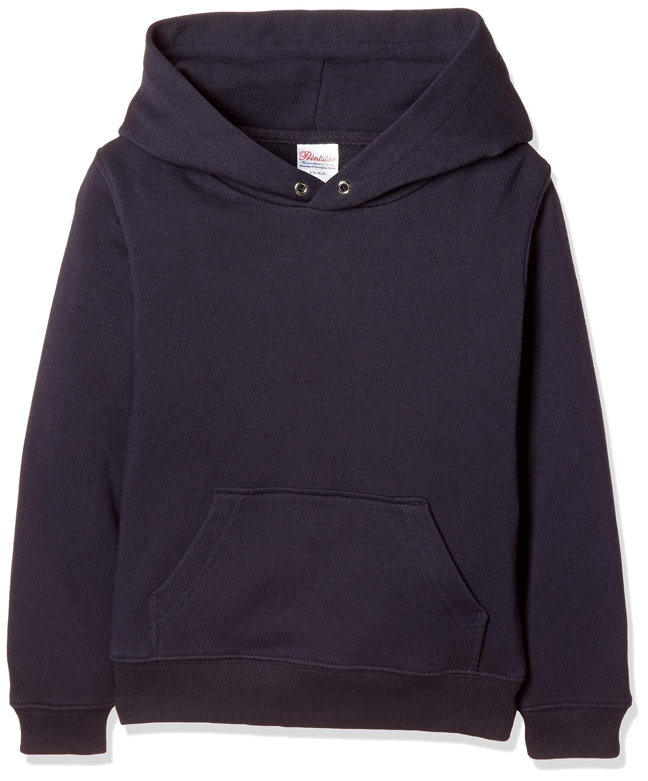 [Printstar] Sweatshirt Hoodie Kids 8.4oz Brushed Hooded Lightweight Hoodie [Pullover] 00216-MLH_K Deep Navy 130cm (Equivalent to Japanese Size 130)
