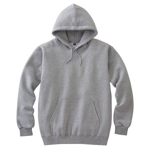 [Printstar] Sweatshirt Hoodie Kids 8.4oz Brushed Hooded Lightweight Hoodie [Pullover] 00216-MLH_K Heather Gray 140cm