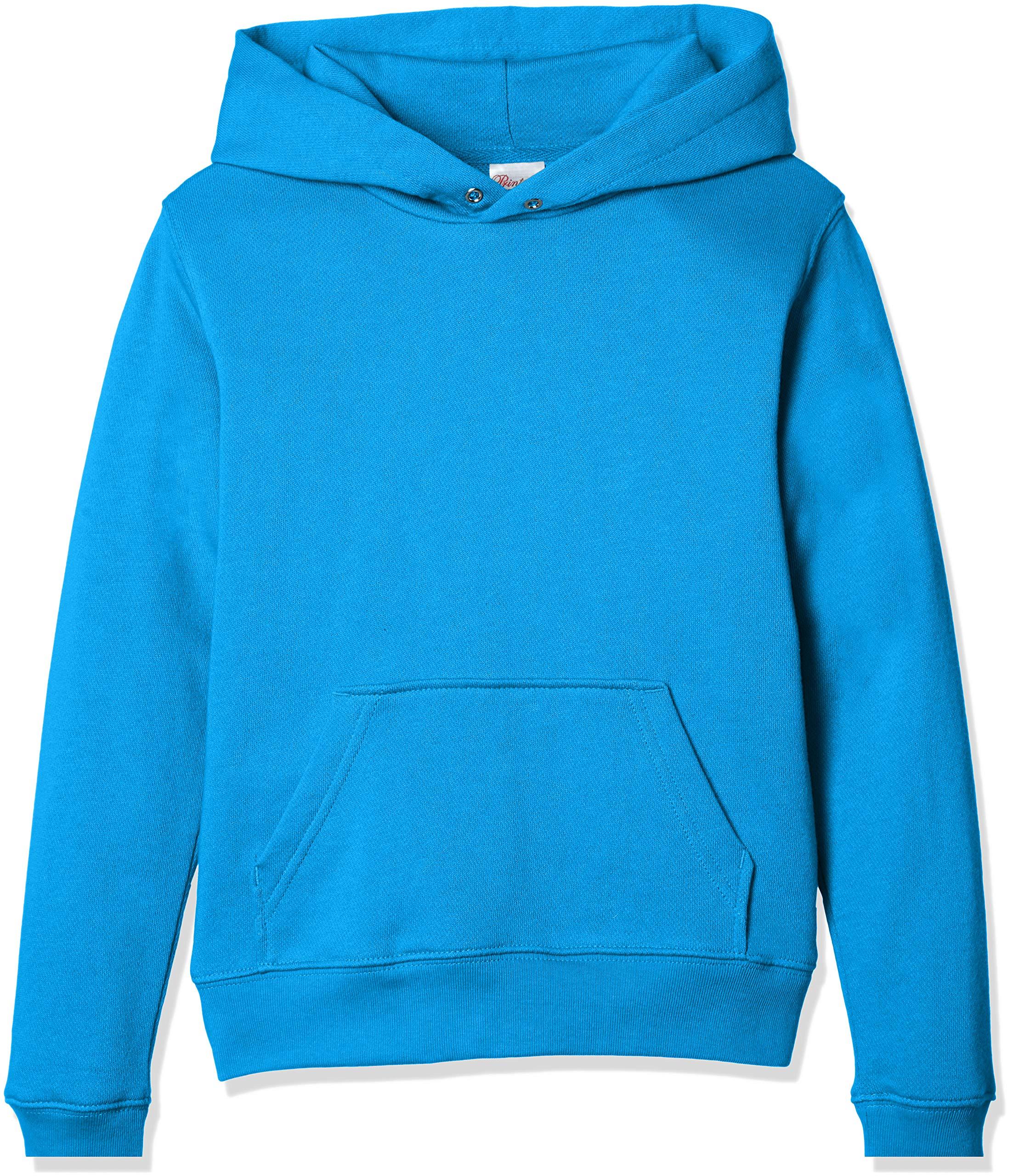 [Printstar] Sweatshirt Hoodie Kids 8.4oz Brushed Hooded Lightweight Hoodie [Pullover] 00216-MLH_K Ocean Blue 100cm