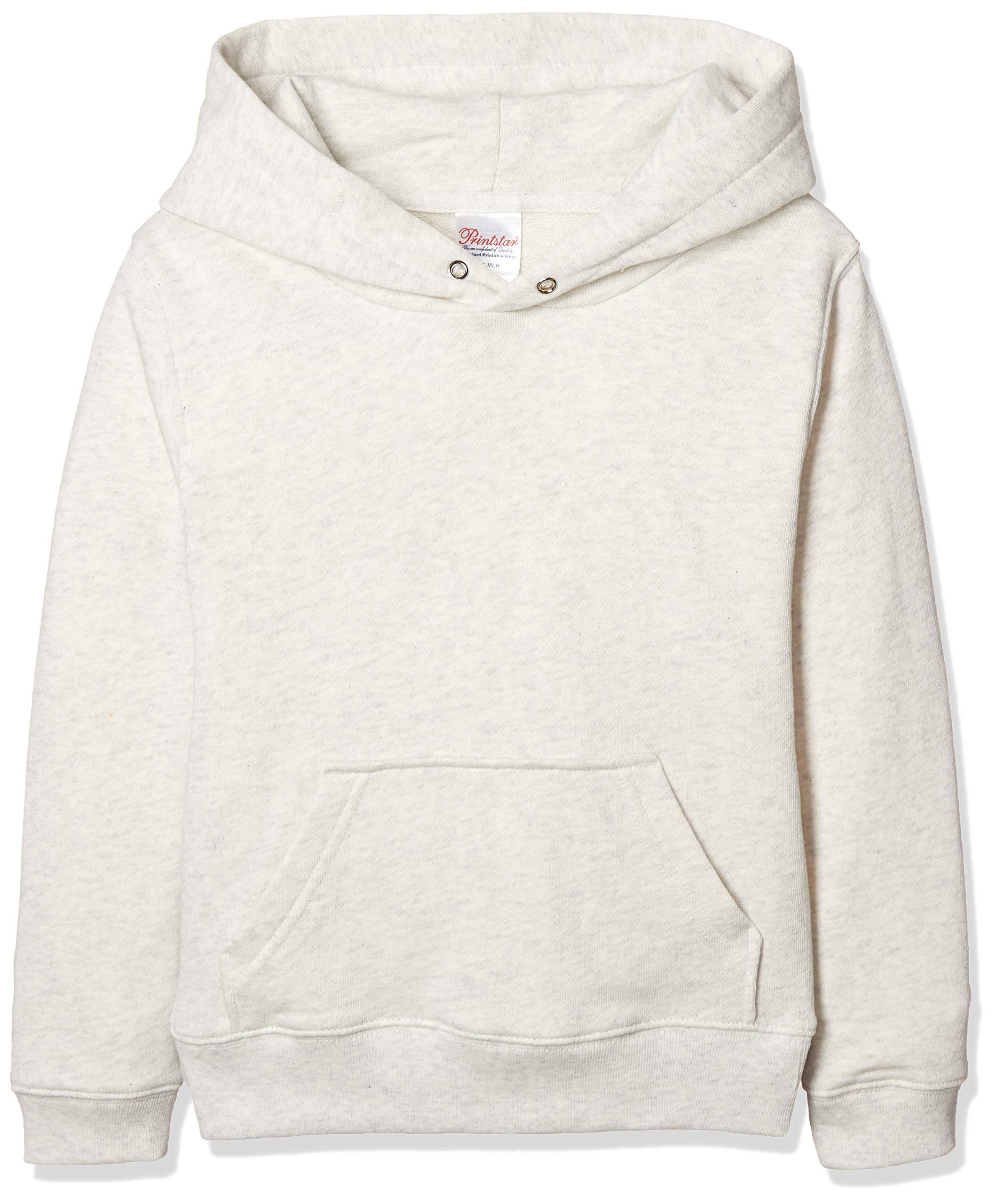 [Printstar] Sweatshirt Hoodie Kids 8.4oz Brushed Hooded Lightweight Hoodie [Pullover] 00216-MLH_K Oatmeal 110cm