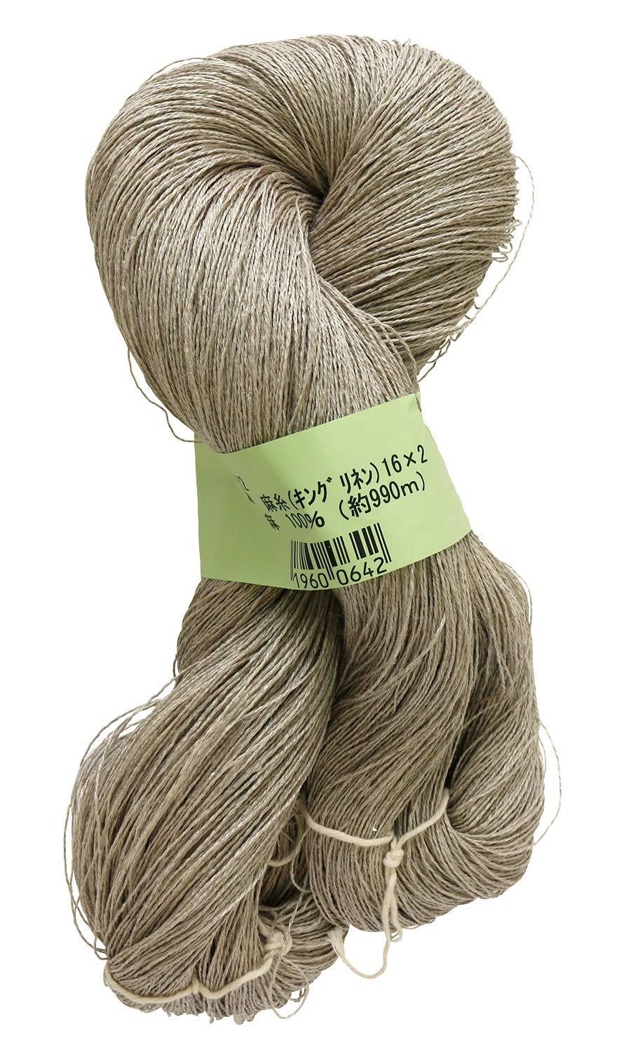 Ikegawa Shoten Weaving & Knitting Thread King Linen Hemp Thread Approx. φ1mm × 990m Roll ON12