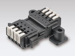 3-pole [DC300V/10A] Screwless Terminal Block 31.70(W) × 50.5(D) × 16.0(H) mm