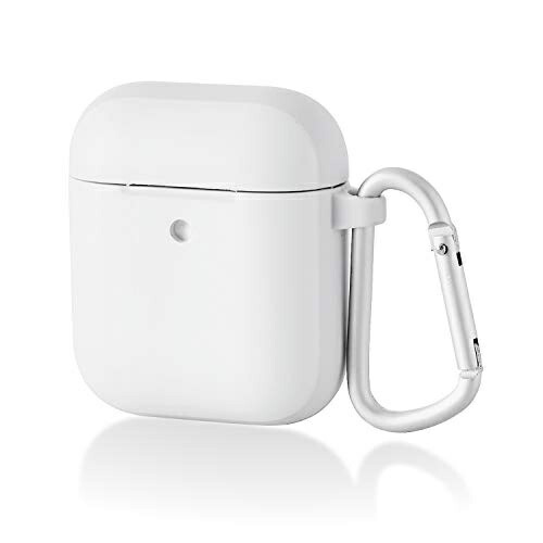 ELECOM Wireless Charging AirPods Compatible Tough Slim Case (with Carabiner) White AVA-APTSWH