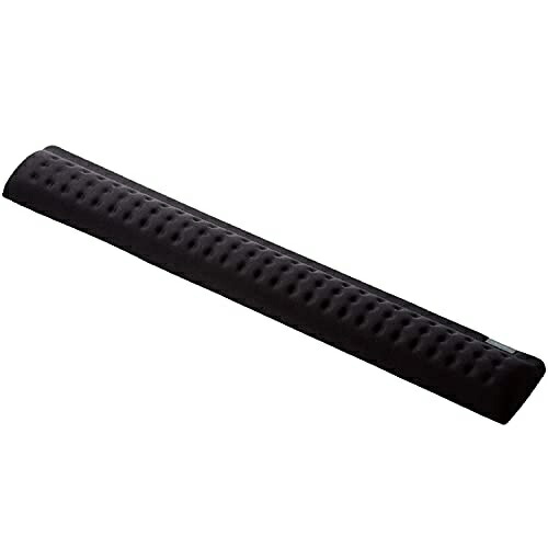 ELECOM Wrist Rest Fatigue Reduction COMFY Long 45cm Palm Rest Low-Resilience Polyurethane Dimpled Surface Shock Absorption Back Adhesive Black MOH-CF01BK