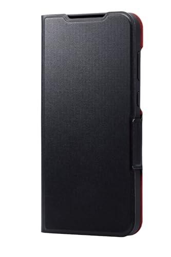 ELECOM Galaxy A55 5G SC-53E Case Cover Wallet-Style Leather Slim TPU Shockproof Impact Absorption Magnetic Black PM-G243PLFUBK