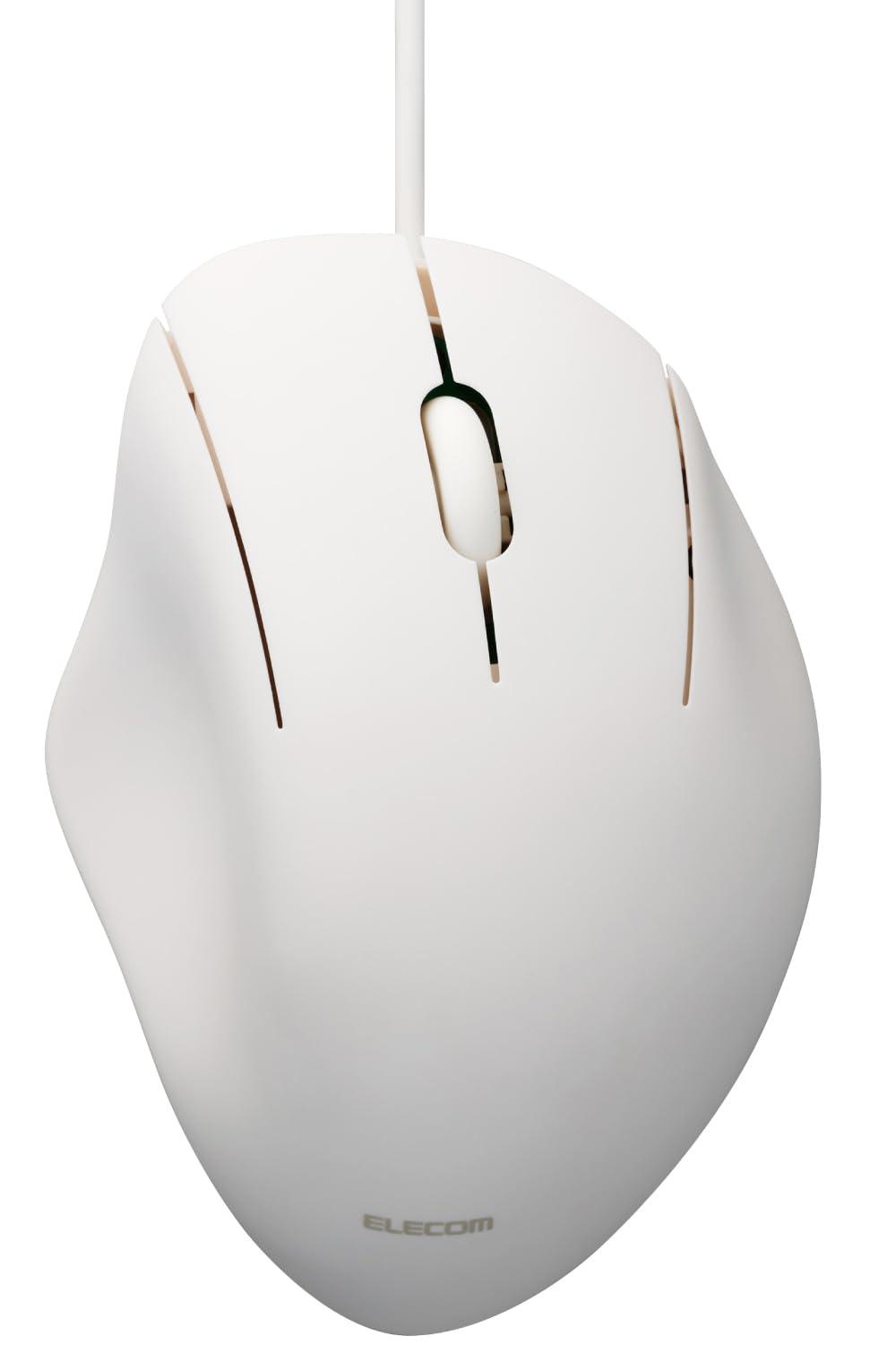 ELECOM Mouse SHELLPHA Wired Silent 3-Button S Size Antibacterial White M-SH11UBSKWH