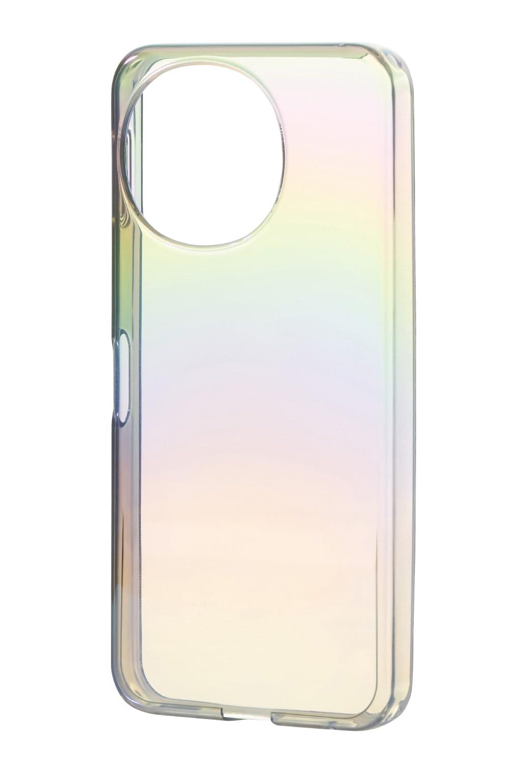 ELECOM AQUOS sense9 Case Soft Clear Aurora Microdot Finish TPU Camera Lens Protection Design Shoulder Strap Sheet Included meliano Black PM-S244UCABK