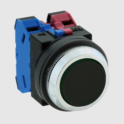 ESCO 2a/30mm Push Button Switch (Flat Type/Black) EA940D-1BB