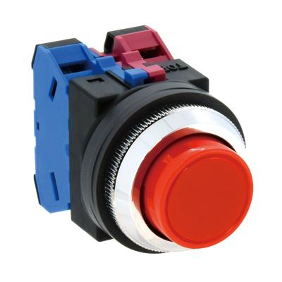 1a-1b / 30mm Push Button Switch (Protruding Type / Red)