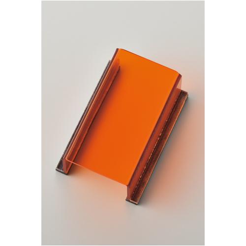 80x40x30mm Switch Cover Label (Plain, Transparent Orange)  80×40×30(H)