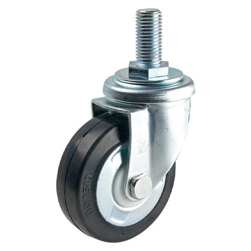 100mm Casters (Swivel Fittings, Screw-Type, Rubber)