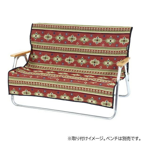 CAPTAIN STAG Bench Cover for Aluminum-Backed Benches Cover Rug, Red CS Native UP-2667 Product Size: (Approx.) 970 × 1420 mm