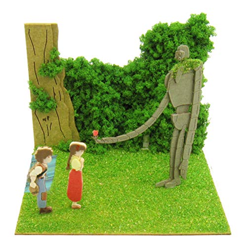 Sankei Studio Ghibli Mini: Castle in the Sky Laputa - Robot Soldier, Sheeta, and Pazu Non-Scale Paper Craft MP07-19