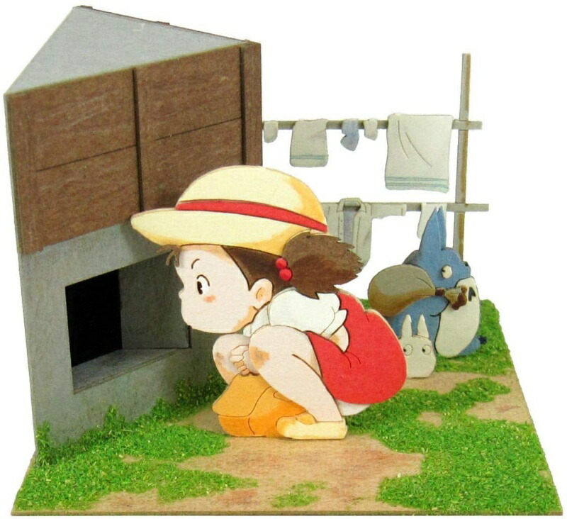 Sankei Studio Ghibli Mini My Neighbor Totoro: Find the Little Totoro Non-Scale Paper Craft MP07-46 White