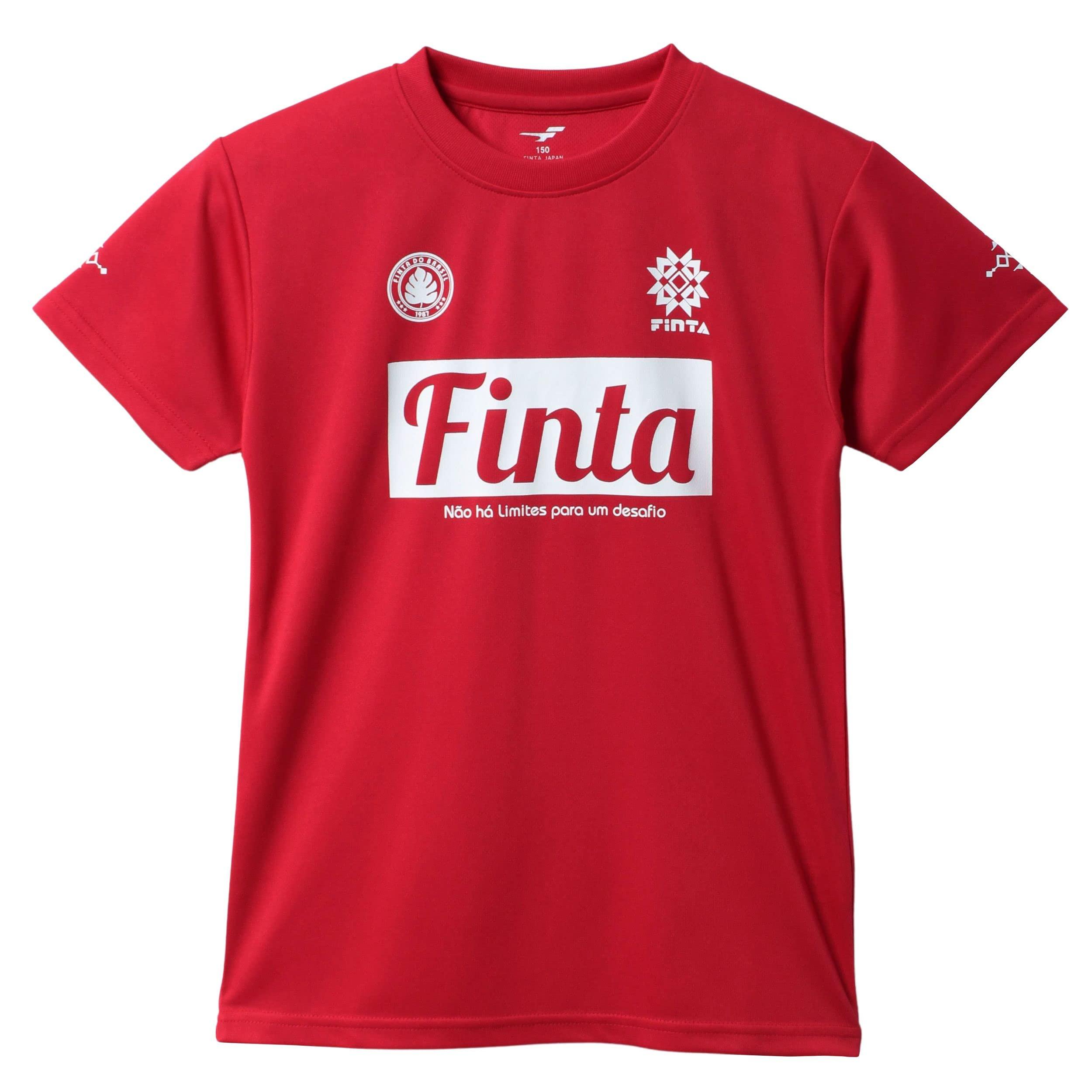 [FINTA] FINTA Soccer Futsal Wear Junior Short Sleeve Practice Shirt FT8755 (7100) Red 130