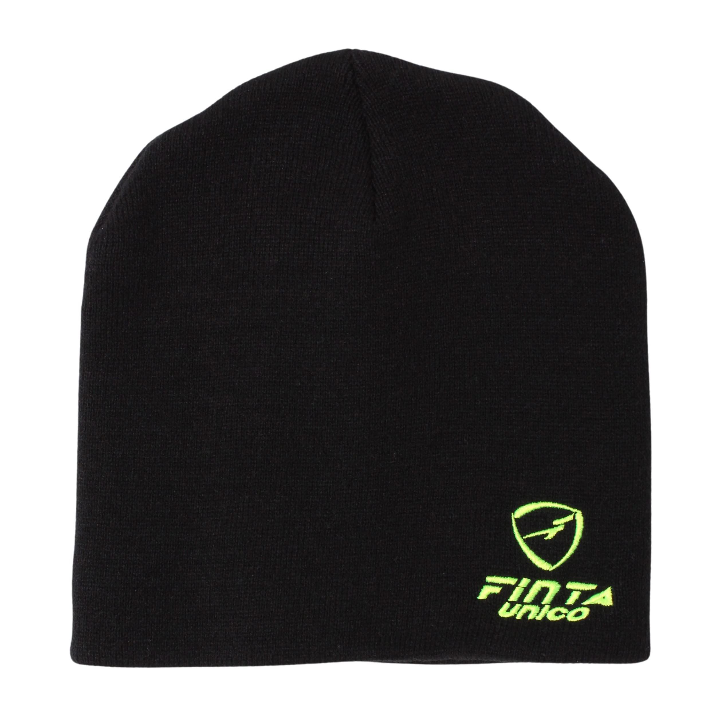 [FINTA] FINTA Soccer Futsal Adult Knit Beanie with Logo Embroidery FT8828 (0542) Black × F Yellow