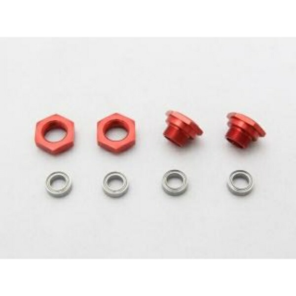 Tamiya 2WD Buggy Front Hex Wheel Hub Red (for OP-89 Wheels) WORLD PRO