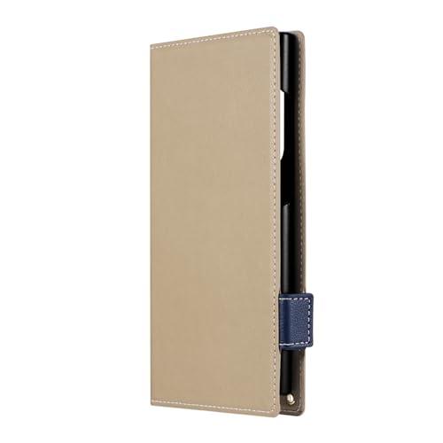 LEPLUS Galaxy S24 Ultra Slim & Lightweight PU Leather Wallet Case “Twoal W” Beige LN-24SG2BLP2BG