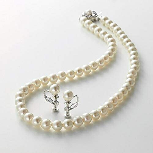 Shell Pearl Necklace & Earring Set K20316724