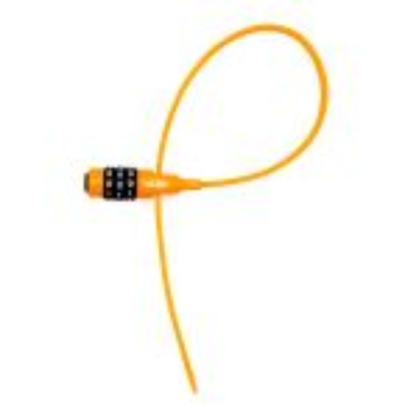 Ulac Bicycle Lock NeoZip Combo Cable Lock YL1 AIRJUST-COMBO Orange