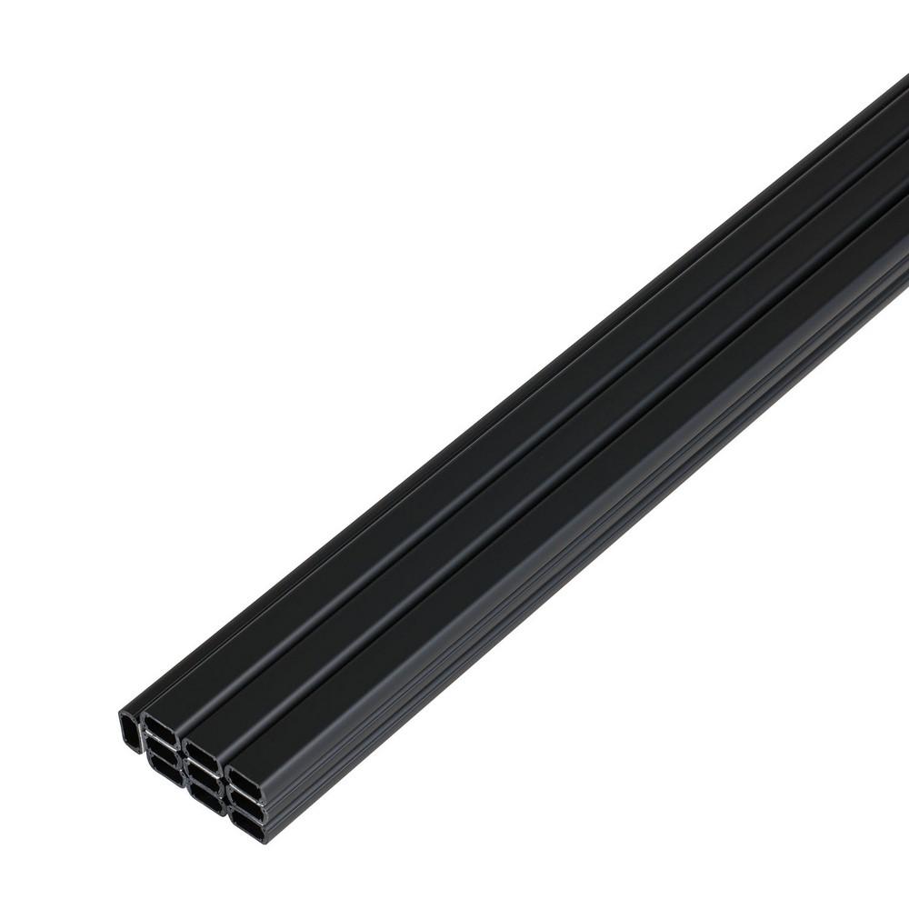 ELPA ABS Molding for Walls with Tape, Size 2, 1m, Black, 10-Pack M-T1210P(BK)