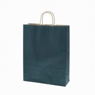 Shimojima Heiko Handle Paper Bag 25CB 2-Year Unbleached Kraft Kraft 32x11.5x41cm 50 Sheets Navy 003201404