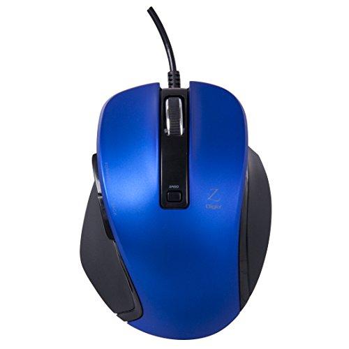 Digio2 Z Ultimate Design Wired Mouse 5-Button Blue LED Small Size Blue 47506