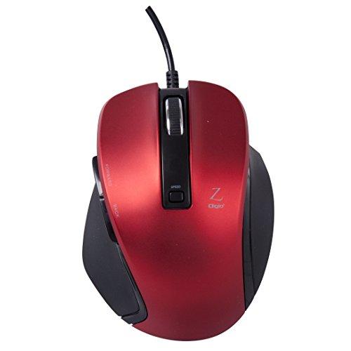 Digio2 Z Ultimate Design Wired Mouse 5-Button Blue LED S Size Red 47509