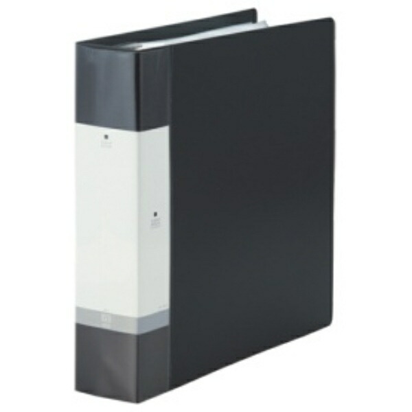 Rihitora Clear Book Refillable A4 30-Hole 55 Sheets + 1 Sheet Black G3808-24