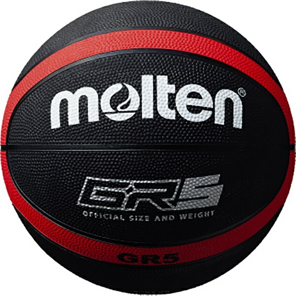 Molten Basketball GR5 BGR5-KR Black × Red Size 5