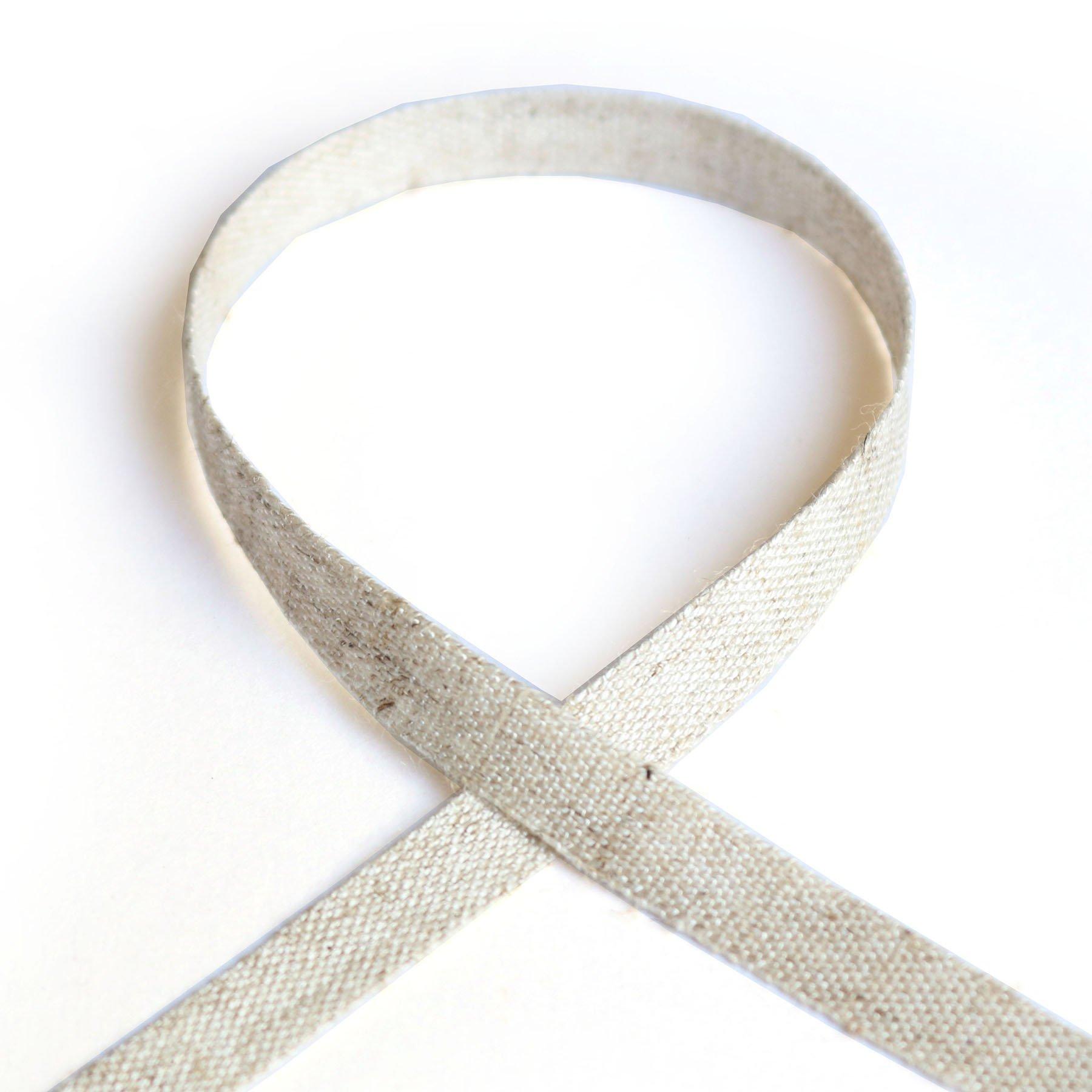 Blanc de Core Ribbon Linen Plain Weave Tape No.2553 10mm × 10m