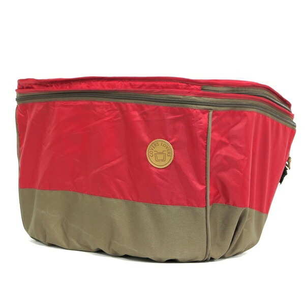 Colors Lovers (Bicycle) COVERS LOVERS Two-Tier Front Basket Cover (for Wide Baskets) Red