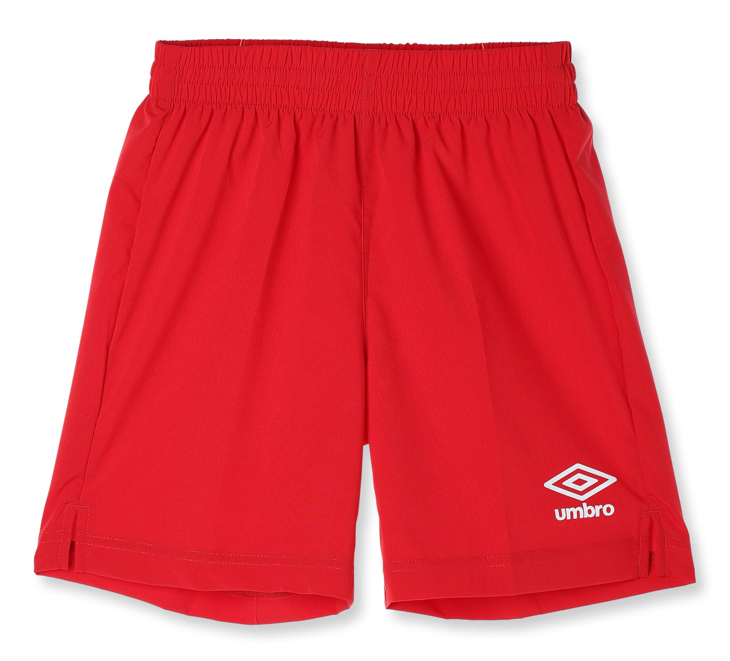 [Umbro] Junior Kids Practice Pants Shorts Soccer Futsal Game Pants Moisture-Wicking Quick-Dry Stretch Unisex Children Simple One-Point MRED(UAS6400JP) 160